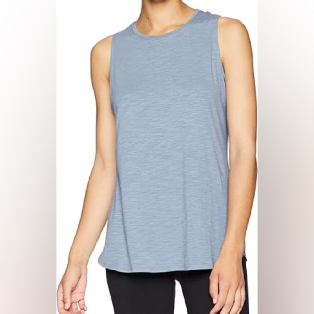 Basic grey high neck tank top grey activewear gym apparel